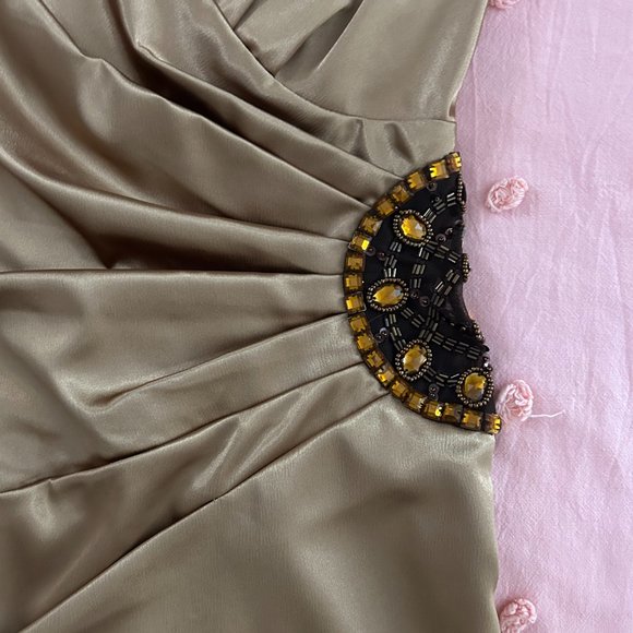 Teeze Me Bronze Cocktail Dress - Picture 2 of 3